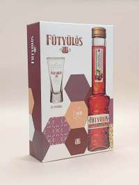 Drink Express | Fütyülős black cherry liqueur with whistling honey bed + 1 cup in a paper gift box 30% | Menu24.hu