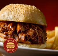 Árpád Burger | Normal Texas Pulled Pork Burger + fries + FREE PEPSI 0,33l | Menu24.hu