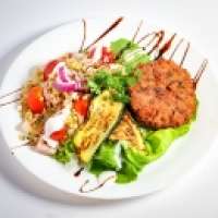 Fit House |  Vegan patty with salad | Menu24.hu