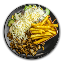 Monkey Burger | Gyros plate with French Fries | Menu24.hu