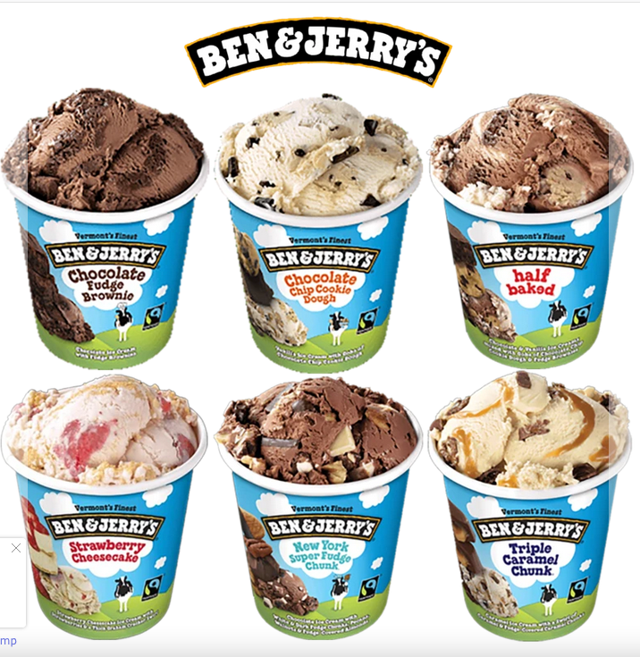 Ben & Jerrys Ice Cream Shop Fagyifutár | 1 db Ben & Jerry´s Karamel Sutra(465ml) + 1db B&J´s Moo-Phoria Peanut Butter Cookiedough 465ml + 2db Redbull 0,25l | Menu24.hu