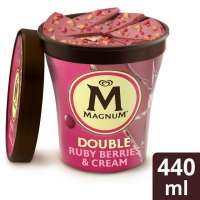 Ben & Jerrys Ice Cream Shop Fagyifutár | Magnum Double Ruby Berries & Cream 440ml | Menu24.hu
