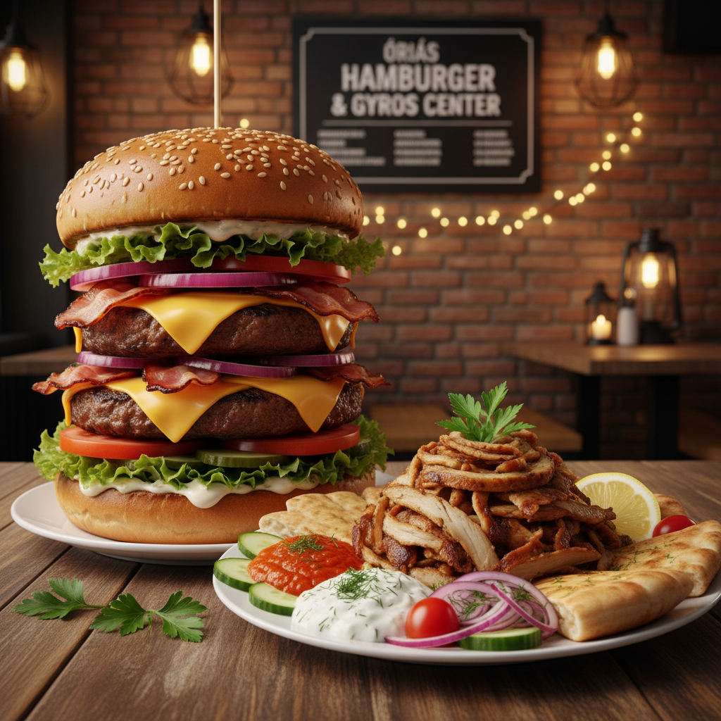 óriás hamburger & gyros center